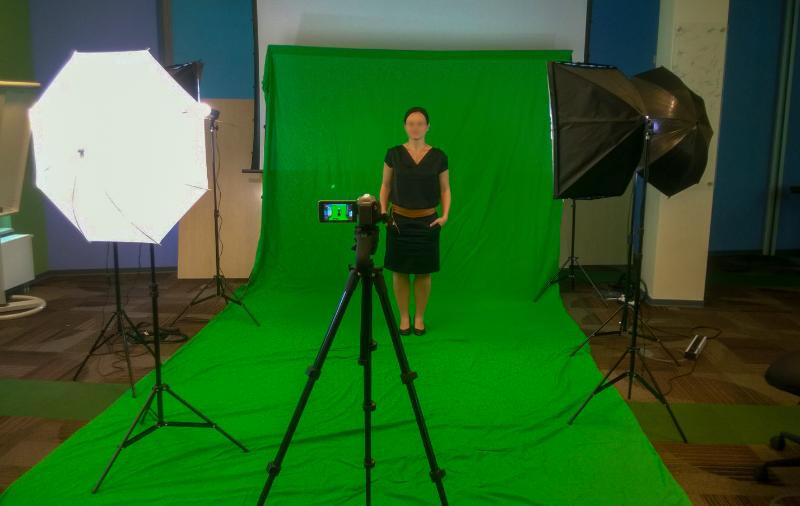 Training vor der Kamera